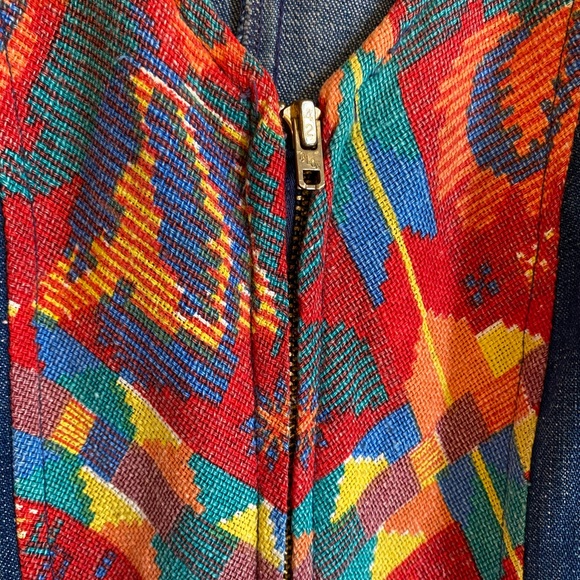 1970s Oops California denim jumpsuit bell bottom S - Picture 10 of 11